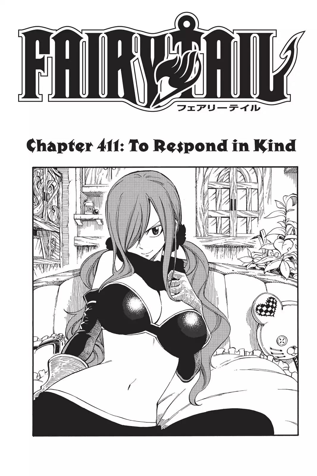 Fairy Tail Chapter 411 page 1 - Chapter 411: To Respond in Kind