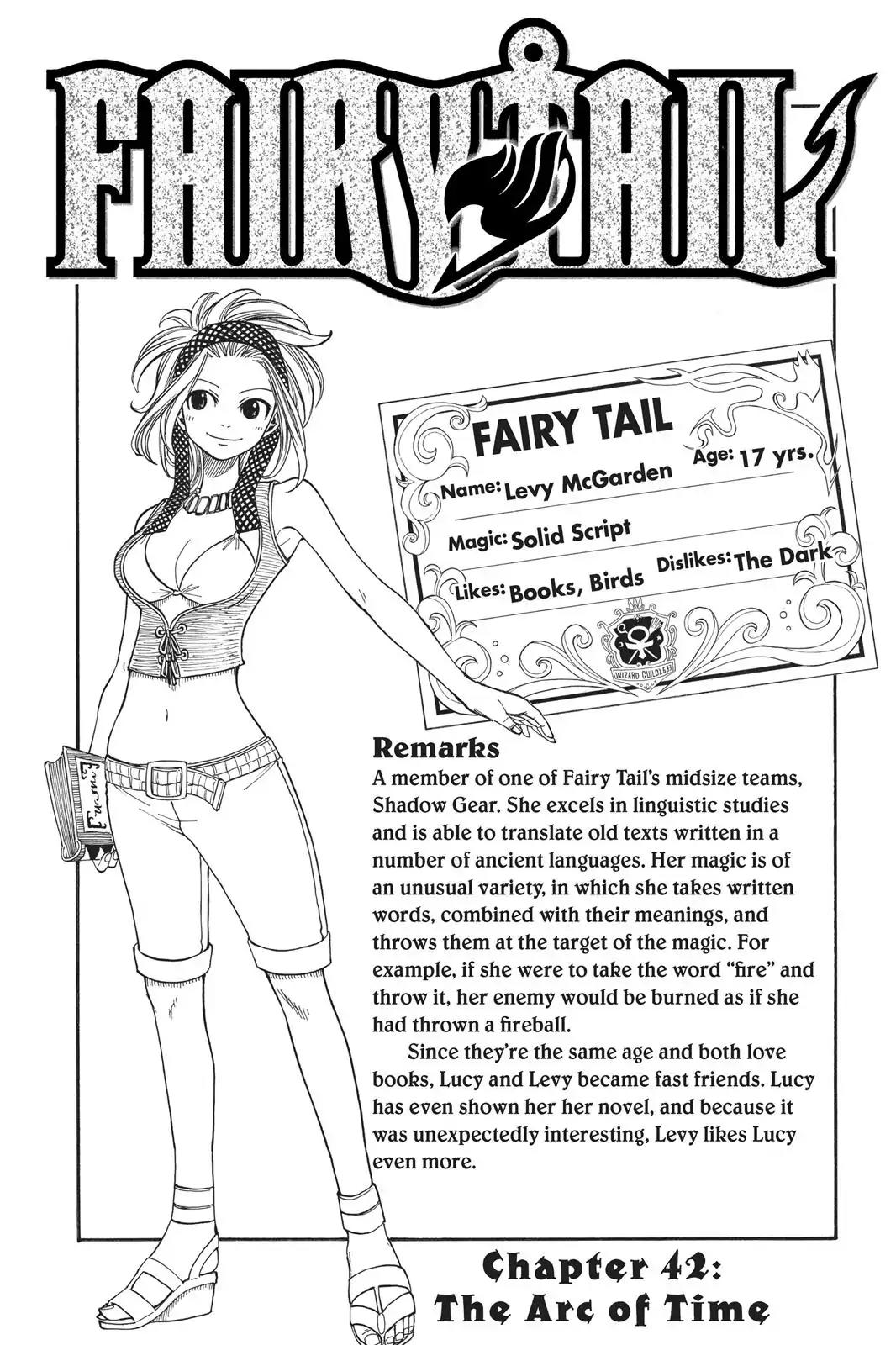 Fairy Tail Chapter 42 page 1 - Chapter 42: The Arc of Time