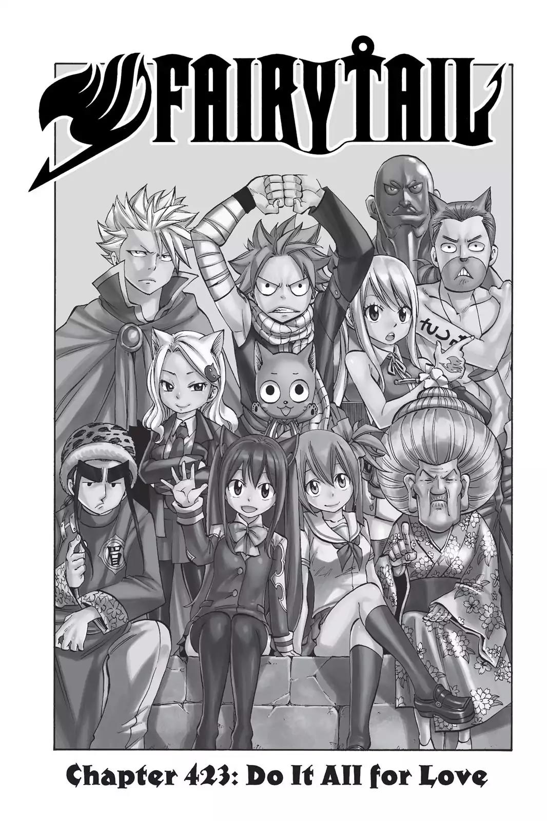 Fairy Tail Chapter 423 page 1 - Chapter 423: Do It All For Love