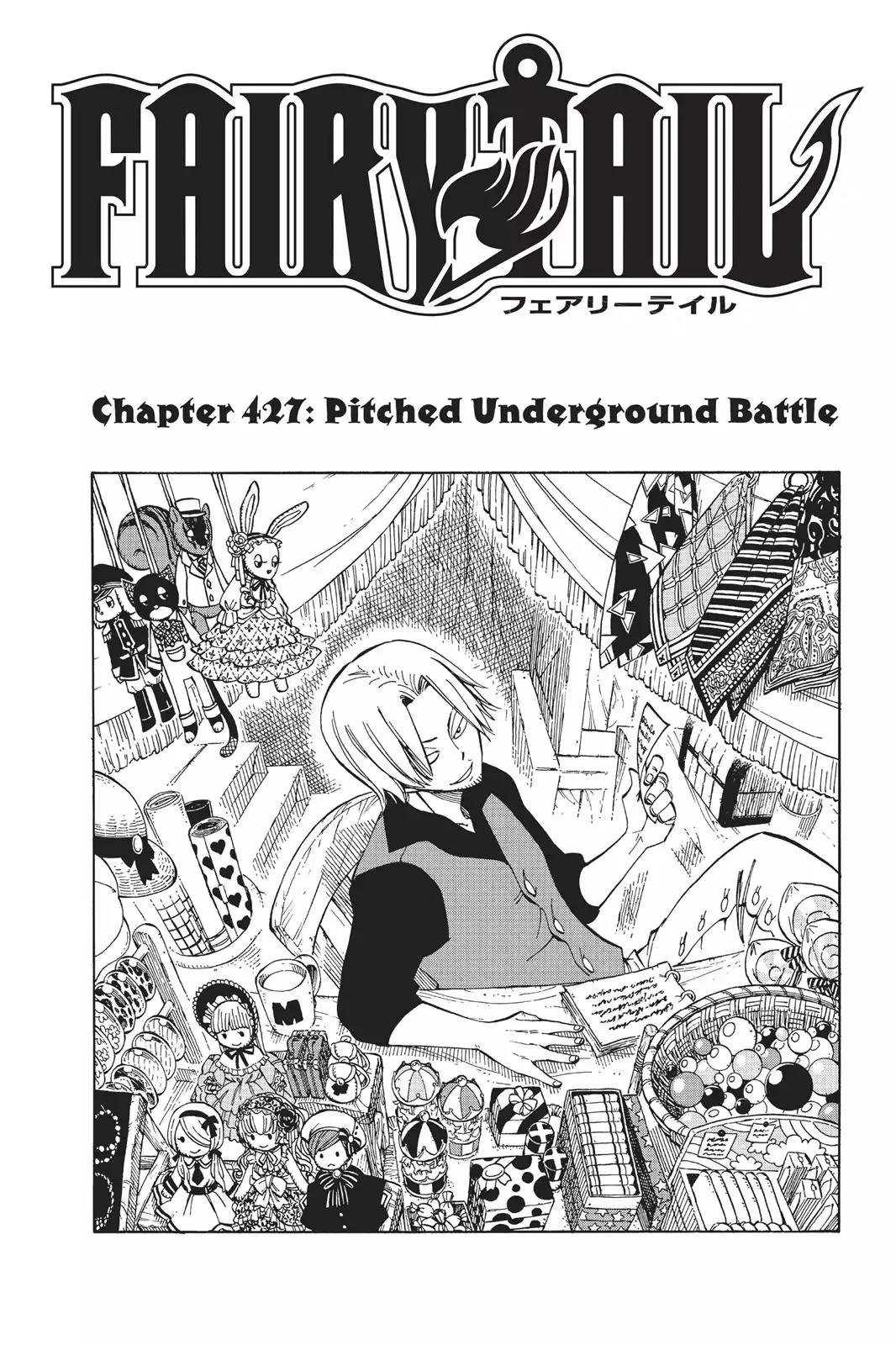 Fairy Tail Chapter 427 page 1 - Chapter 427: Pitched Underground Battle