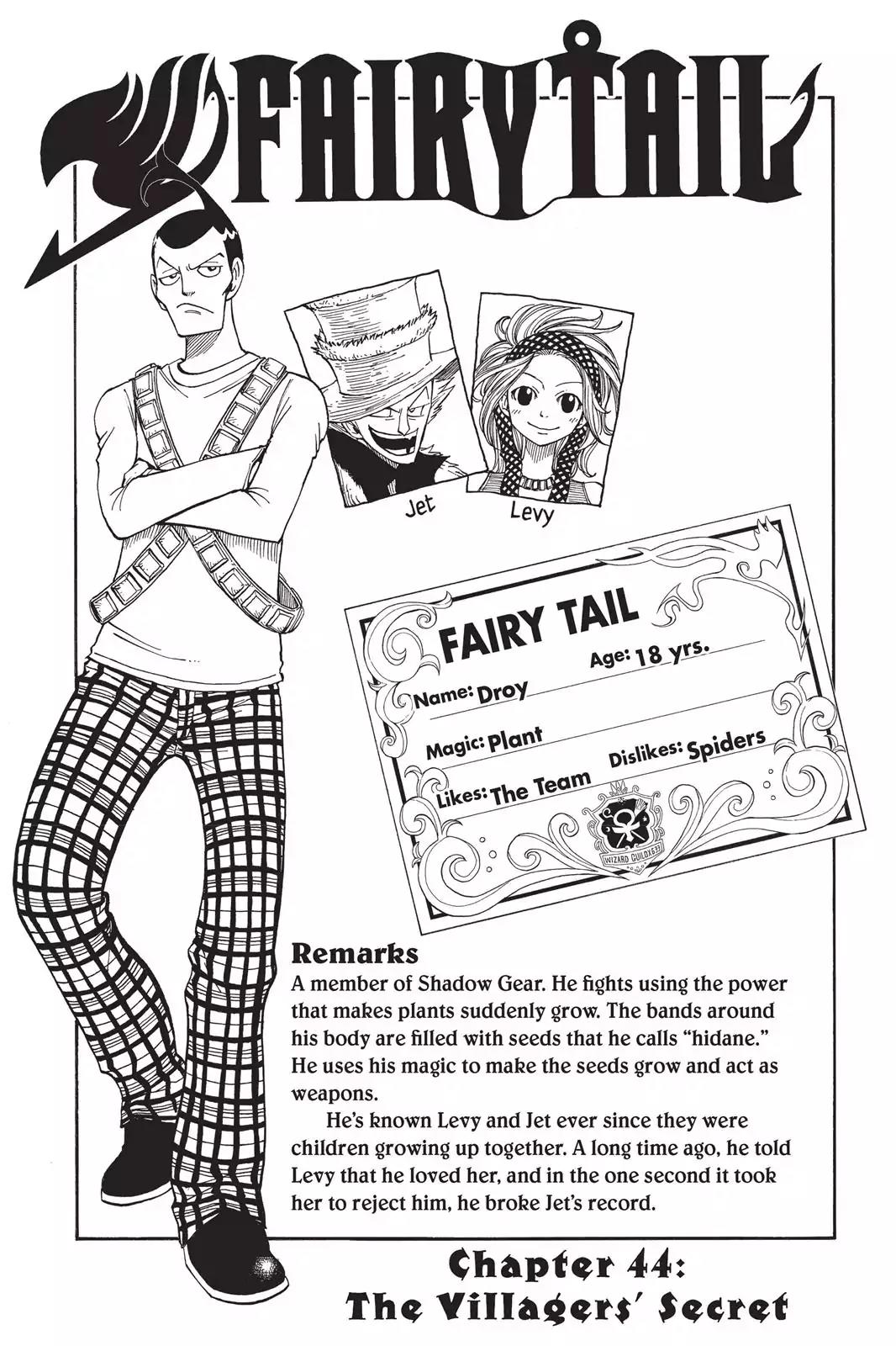 Fairy Tail Chapter 44 page 1 - Chapter 44: The Villager's Secret