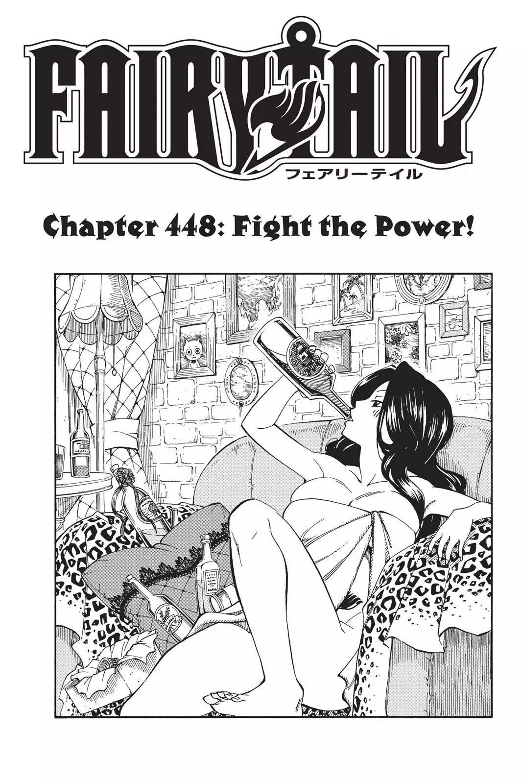 Fairy Tail Chapter 448 page 1 - Chapter 448: Fight The Power!
