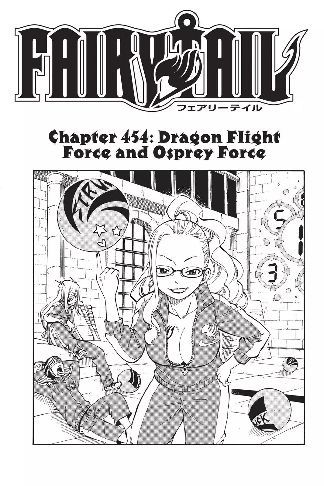 Fairy Tail Chapter 454 page 1 - Chapter 454: Dragon Flight Force and Osprey Force