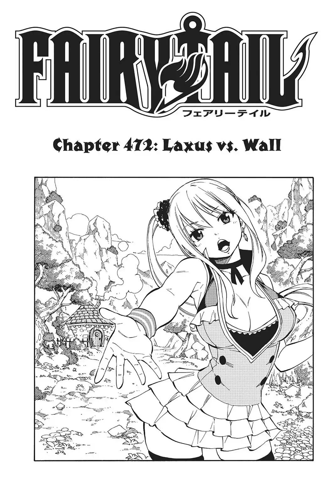 Fairy Tail Chapter 472 page 1 - Chapter 472: Laxus vs. Wall