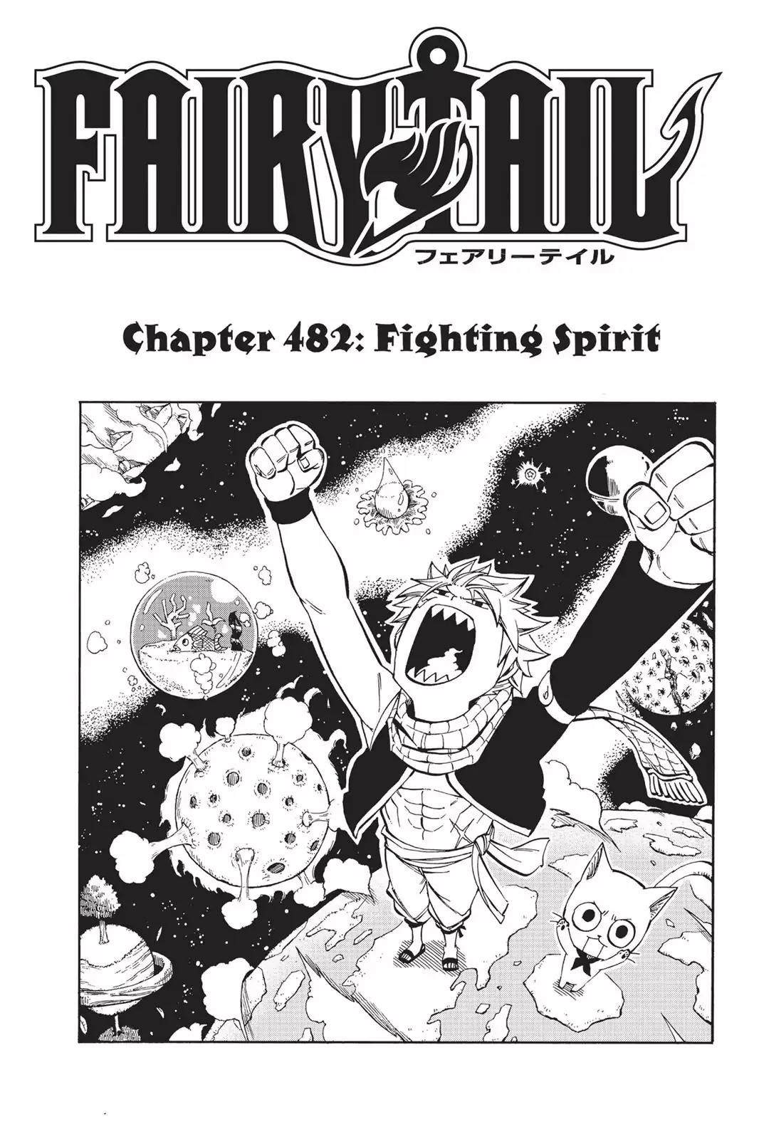 Fairy Tail Chapter 482 page 1 - Chapter 482: Fighting Spirit