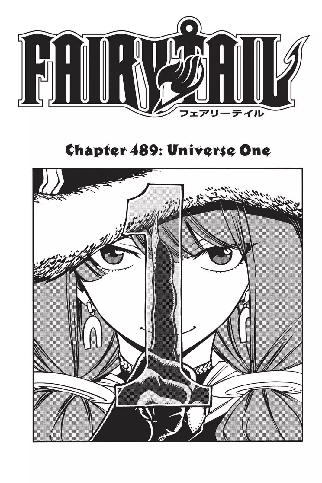 Fairy Tail Chapter 489 page 1 - Chapter 489: Universe One