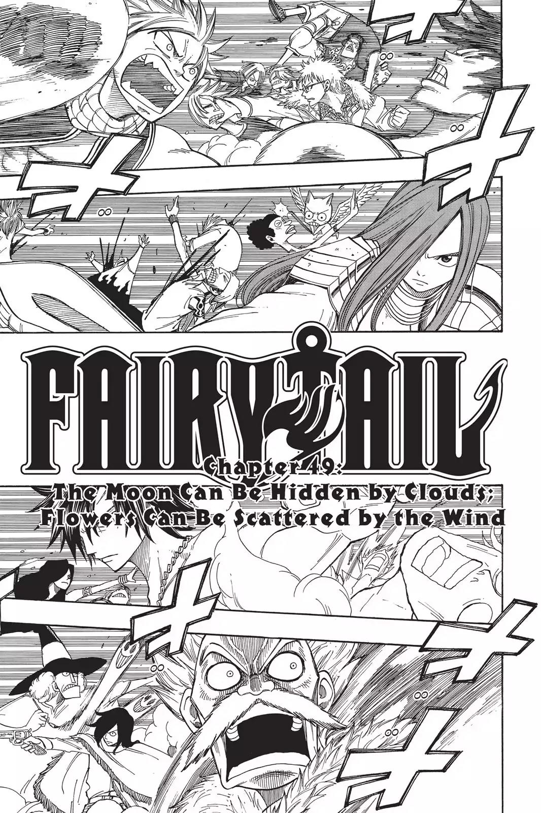 Fairy Tail Chapter 49 page 5 - Chapter 49: The Moon Can Be Hidden by Clouds; Flowers Can Be Scattered by The Wind