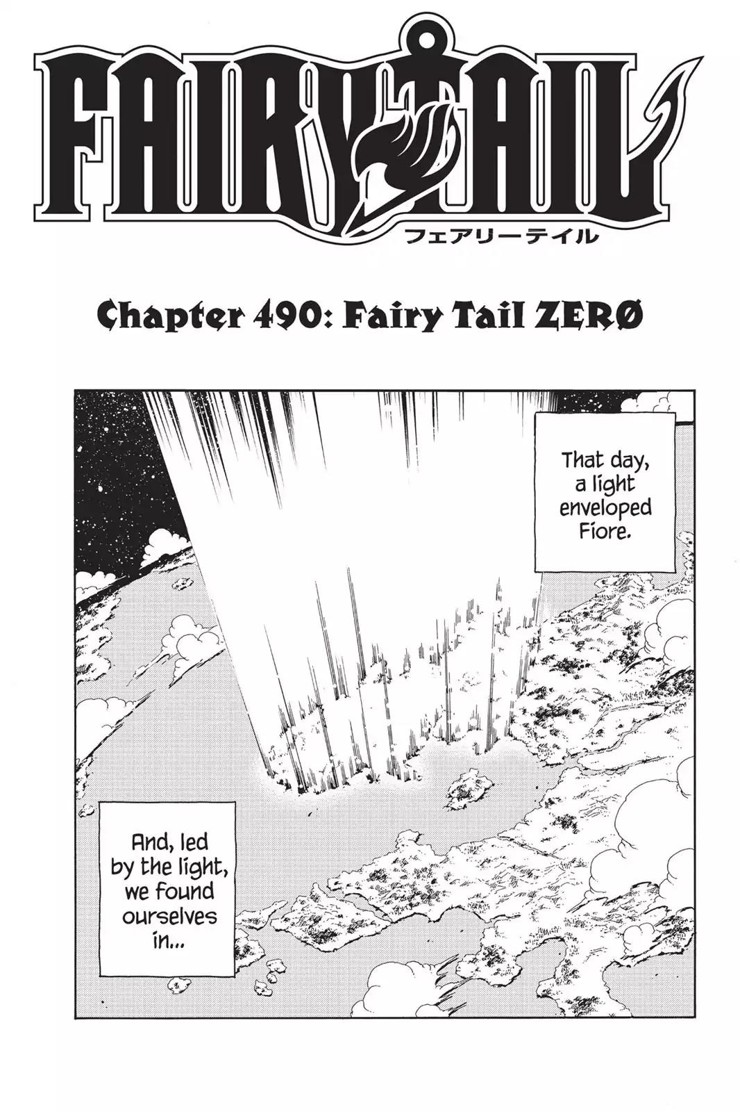 Fairy Tail Chapter 490 page 1 - Chapter 490: Fairy Tail Zero