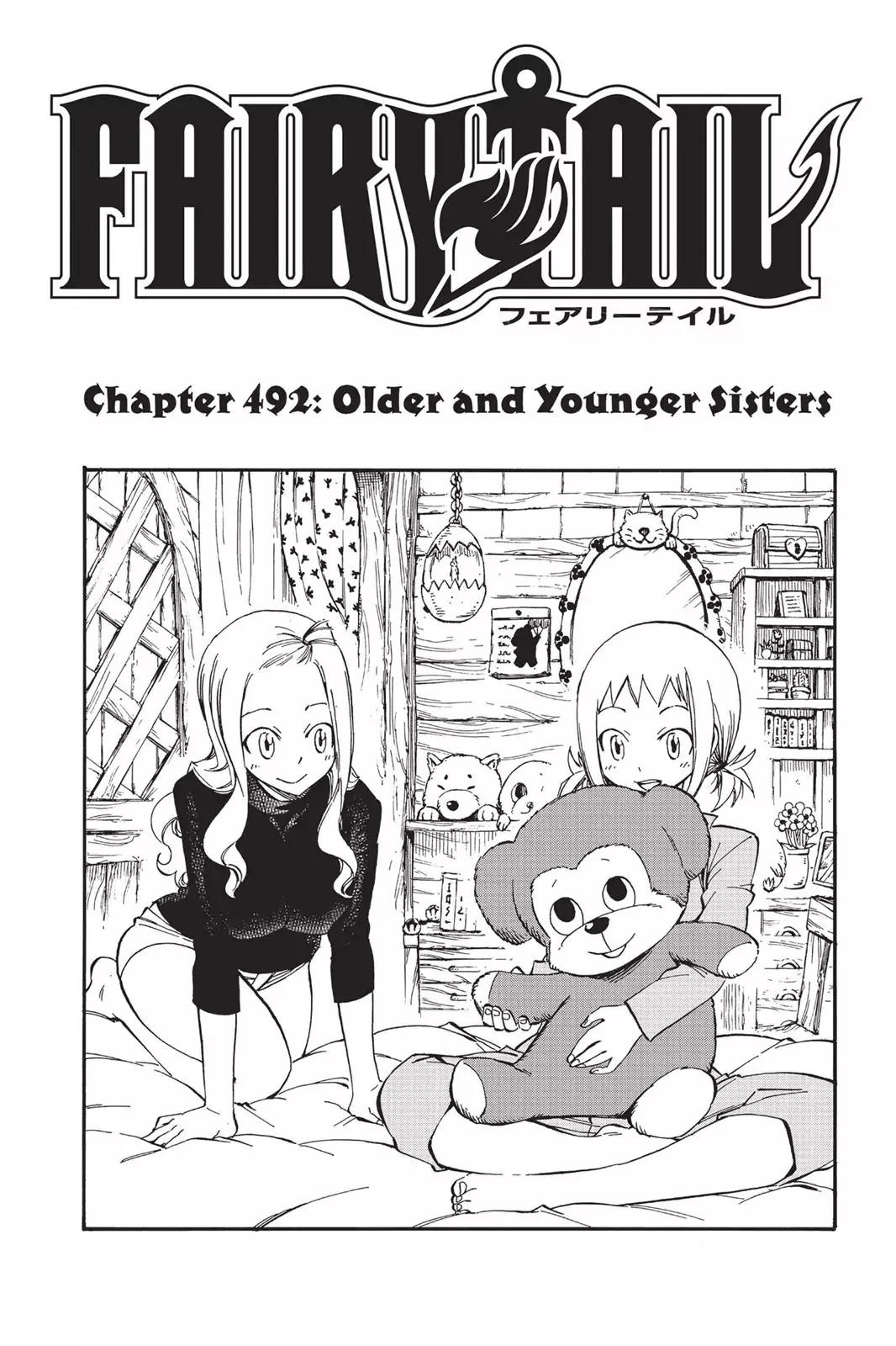 Fairy Tail Chapter 492 page 4 - Chapter 492: Older And Younger Sisters