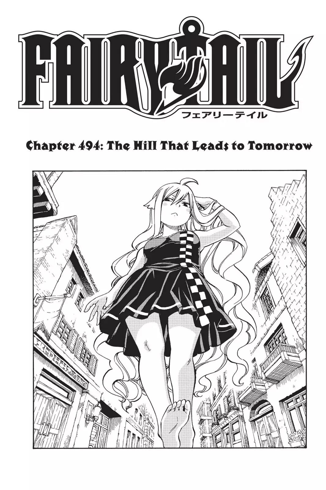 Fairy Tail Chapter 494 page 1 - Chapter 494: The Hill That Leads to Tomorrow