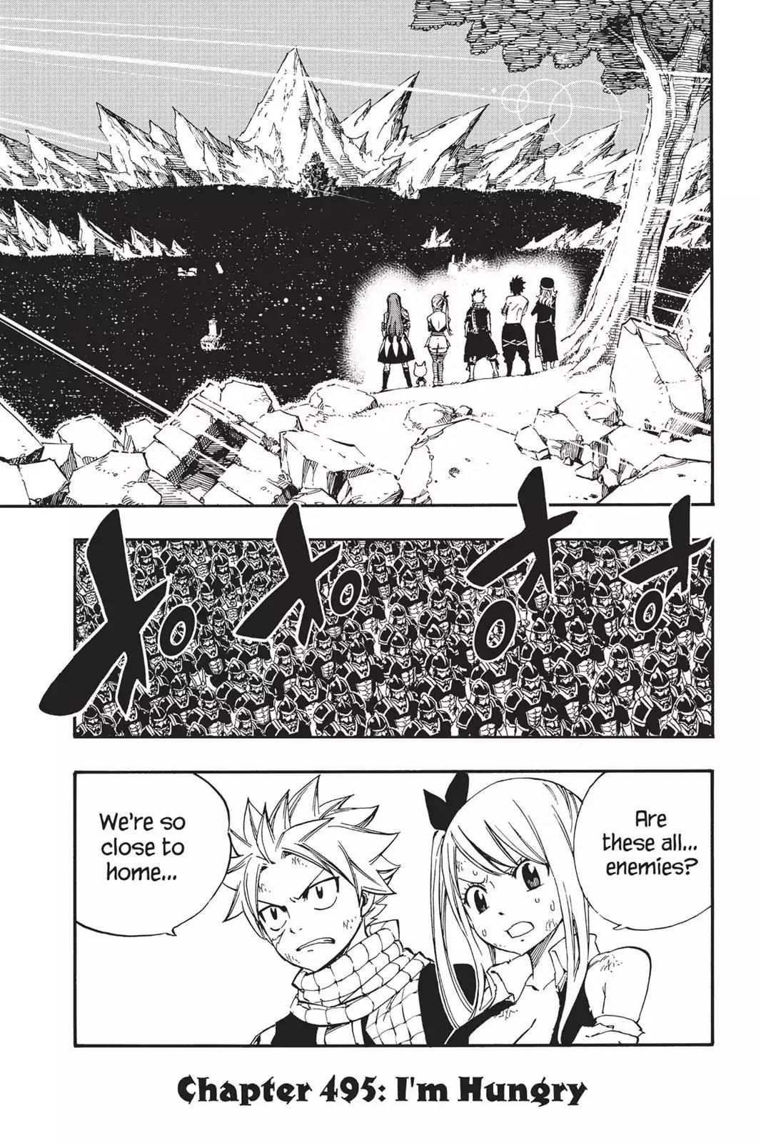 Fairy Tail Chapter 495 page 2 - Chapter 495: I'm Hungry