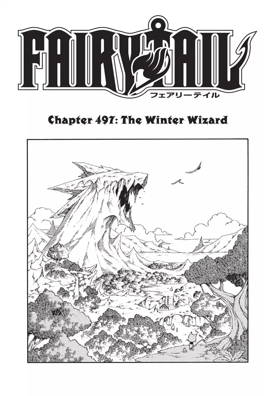 Fairy Tail Chapter 497 page 1 - Chapter 497: The Winter Wizard