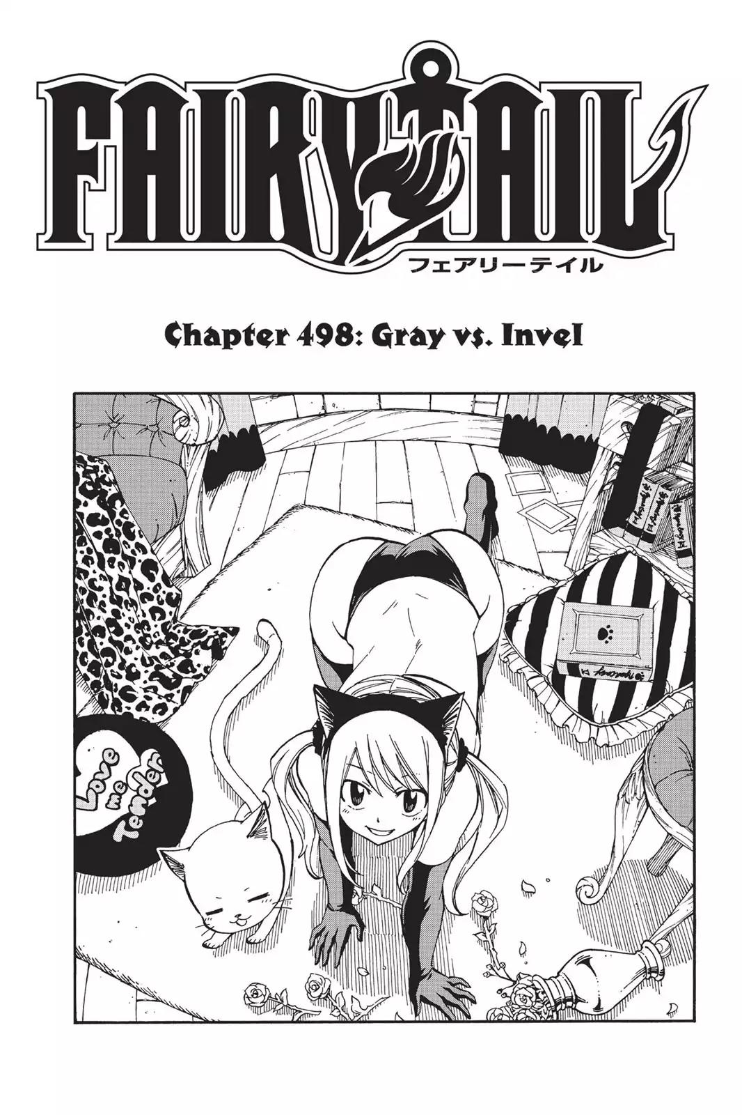 Fairy Tail Chapter 498 page 1 - Chapter 498: Gray vs. Invel