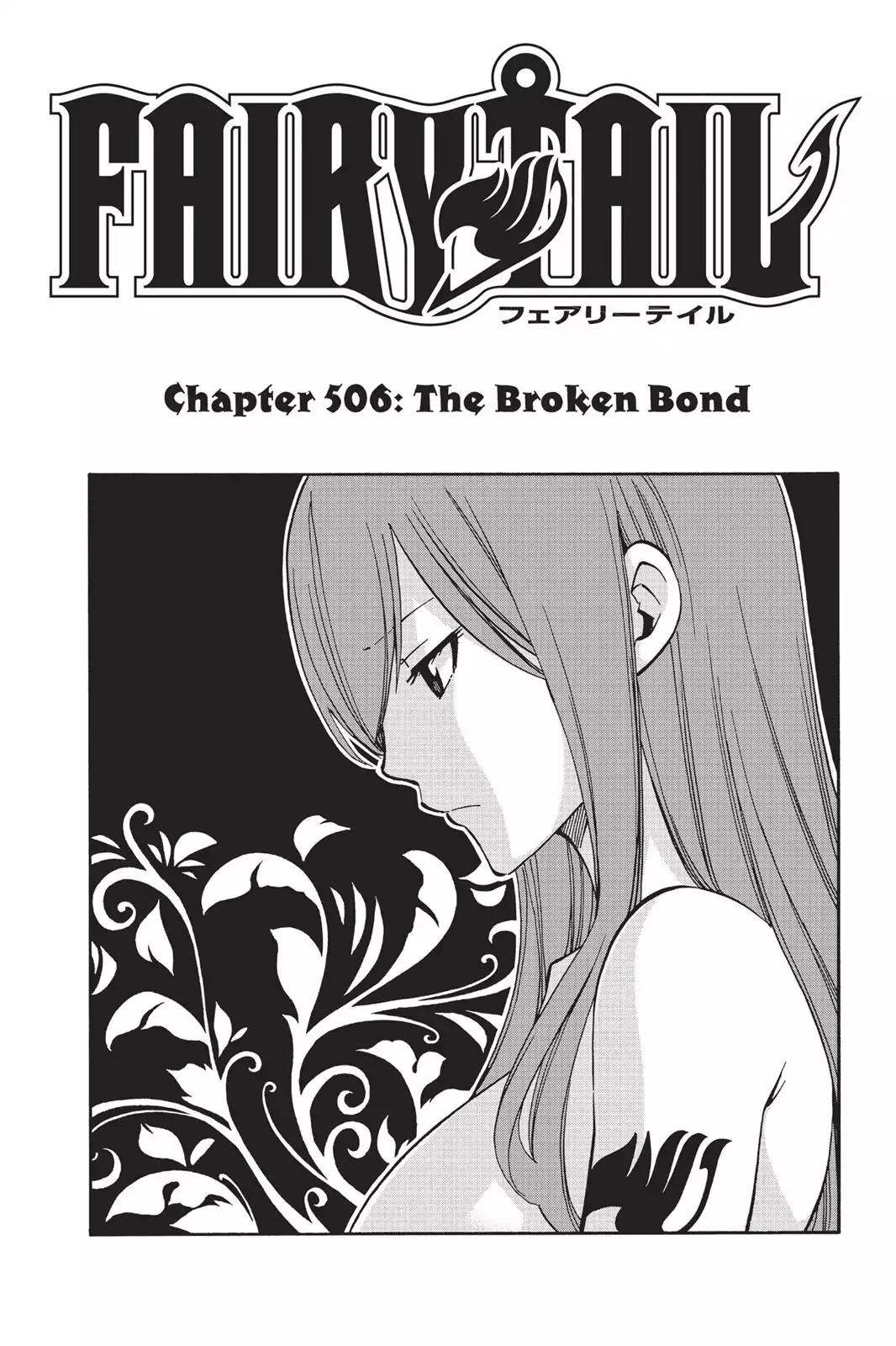 Fairy Tail Chapter 506 page 1 - Chapter 506: The Broken Bond