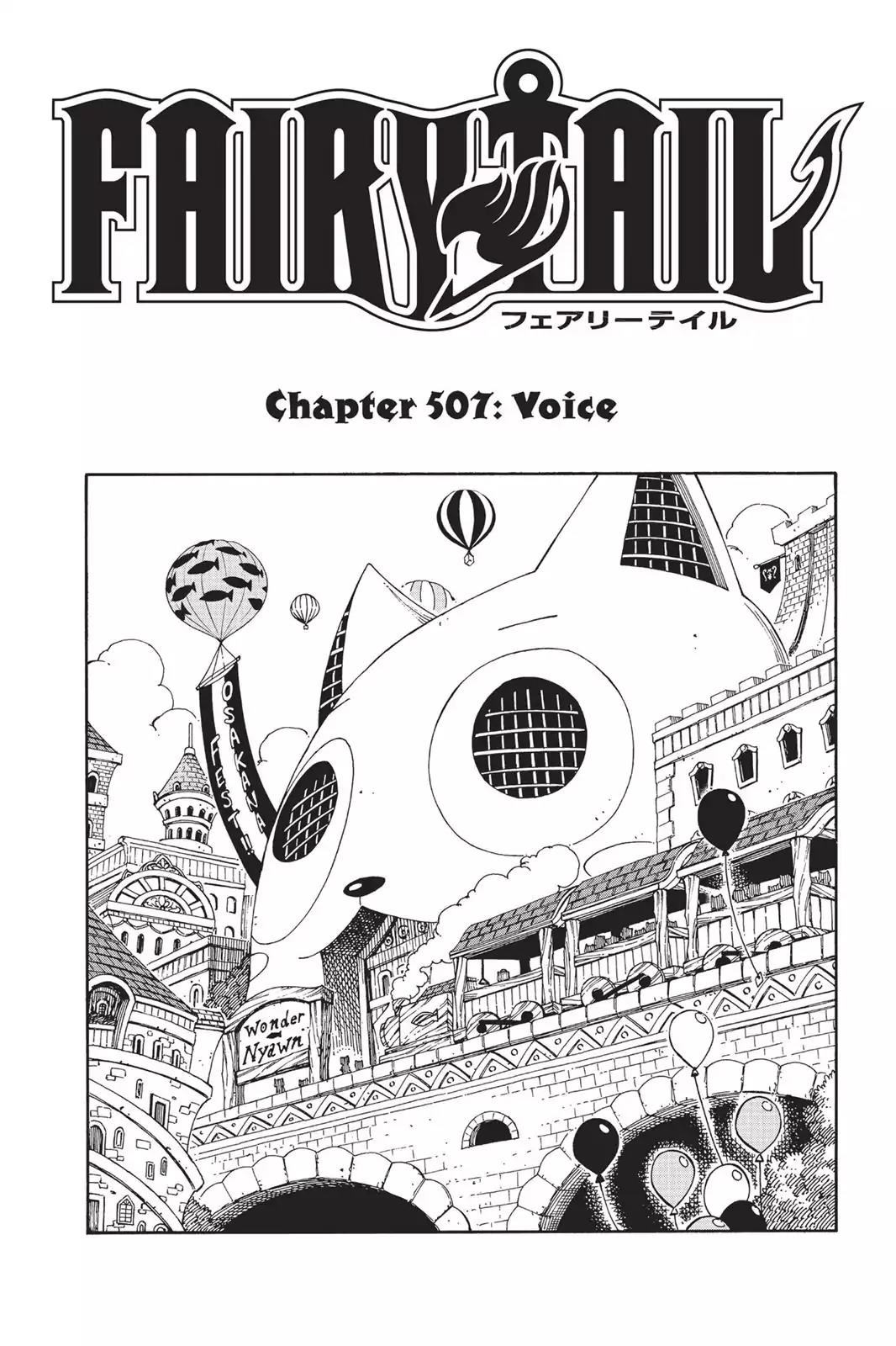 Fairy Tail Chapter 507 page 1 - Chapter 507: Voice