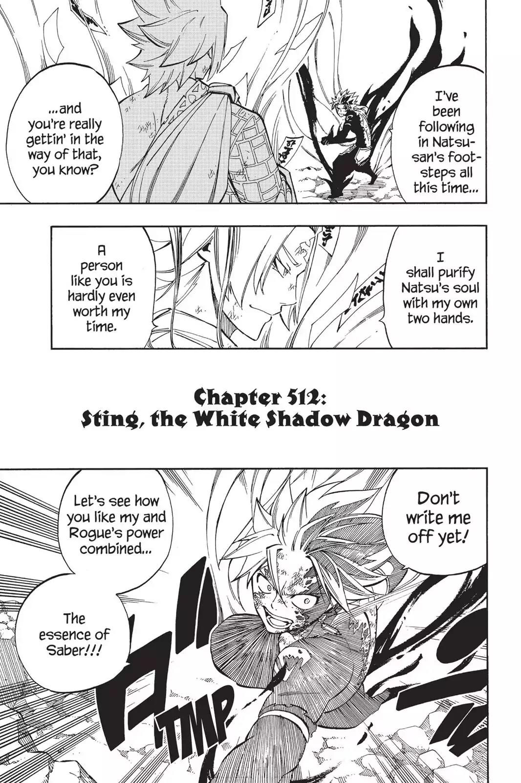 Fairy Tail Chapter 512 page 1 - Chapter 512: Sting, The White Shadow Dragon