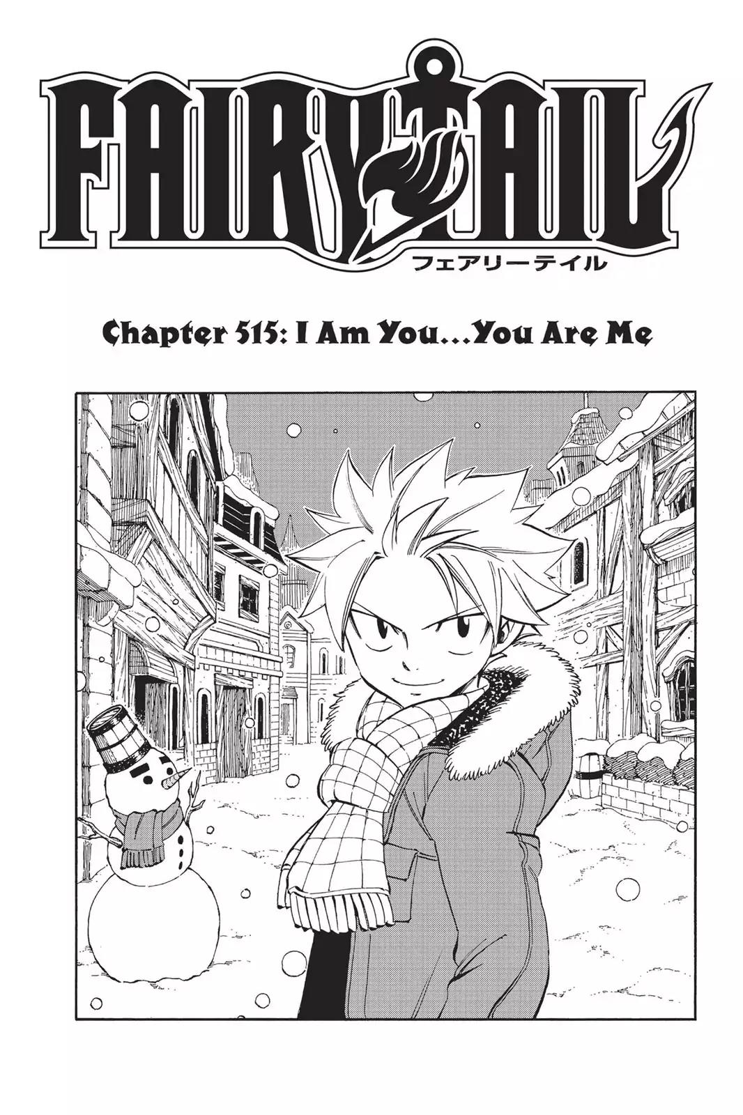 Fairy Tail Chapter 515 page 1 - Chapter 515: I Am You... You Are Me
