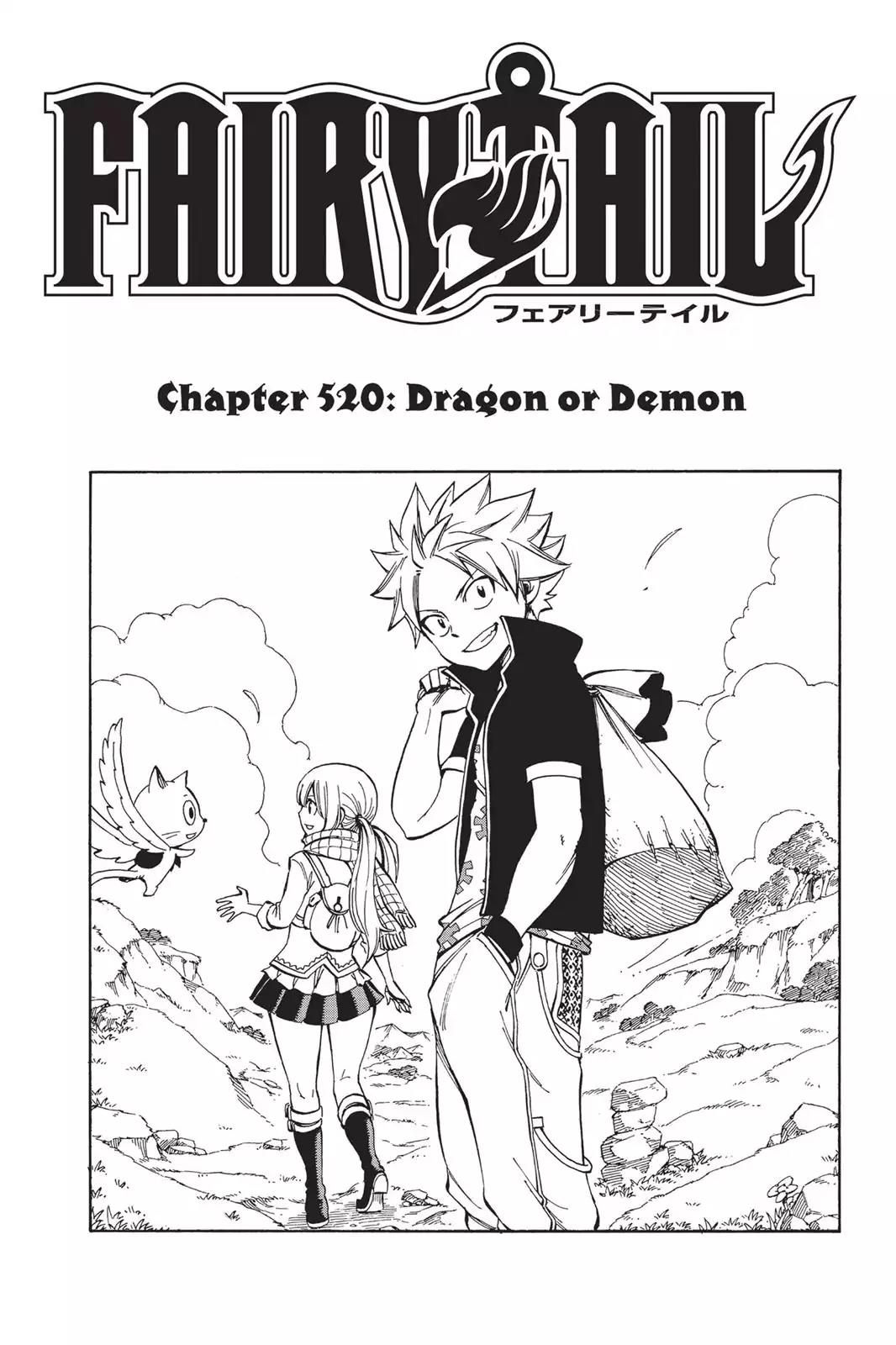 Fairy Tail Chapter 520 page 1 - Chapter 520: Dragon Or Demon