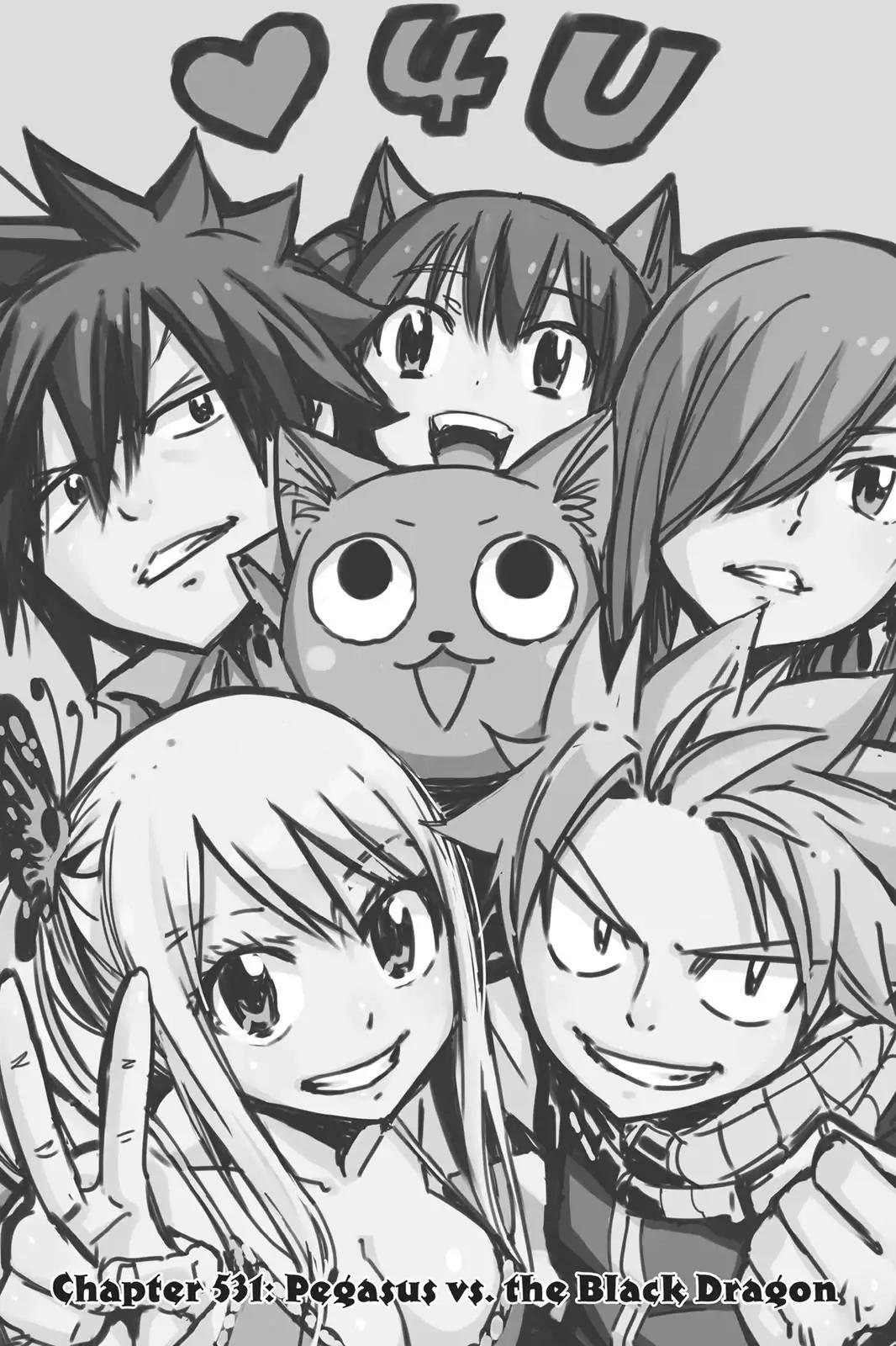 Fairy Tail Chapter 531 page 1 - Chapter 531: Pegasus Vs. The Black Dragon