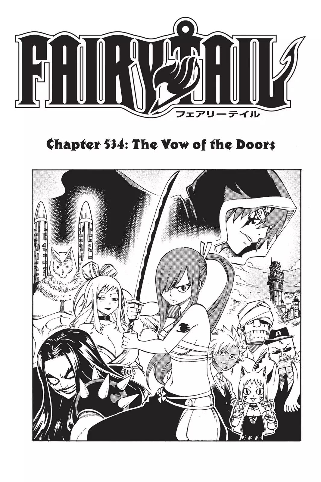 Fairy Tail Chapter 534 page 1 - Chapter 534: The Vow of The Doors