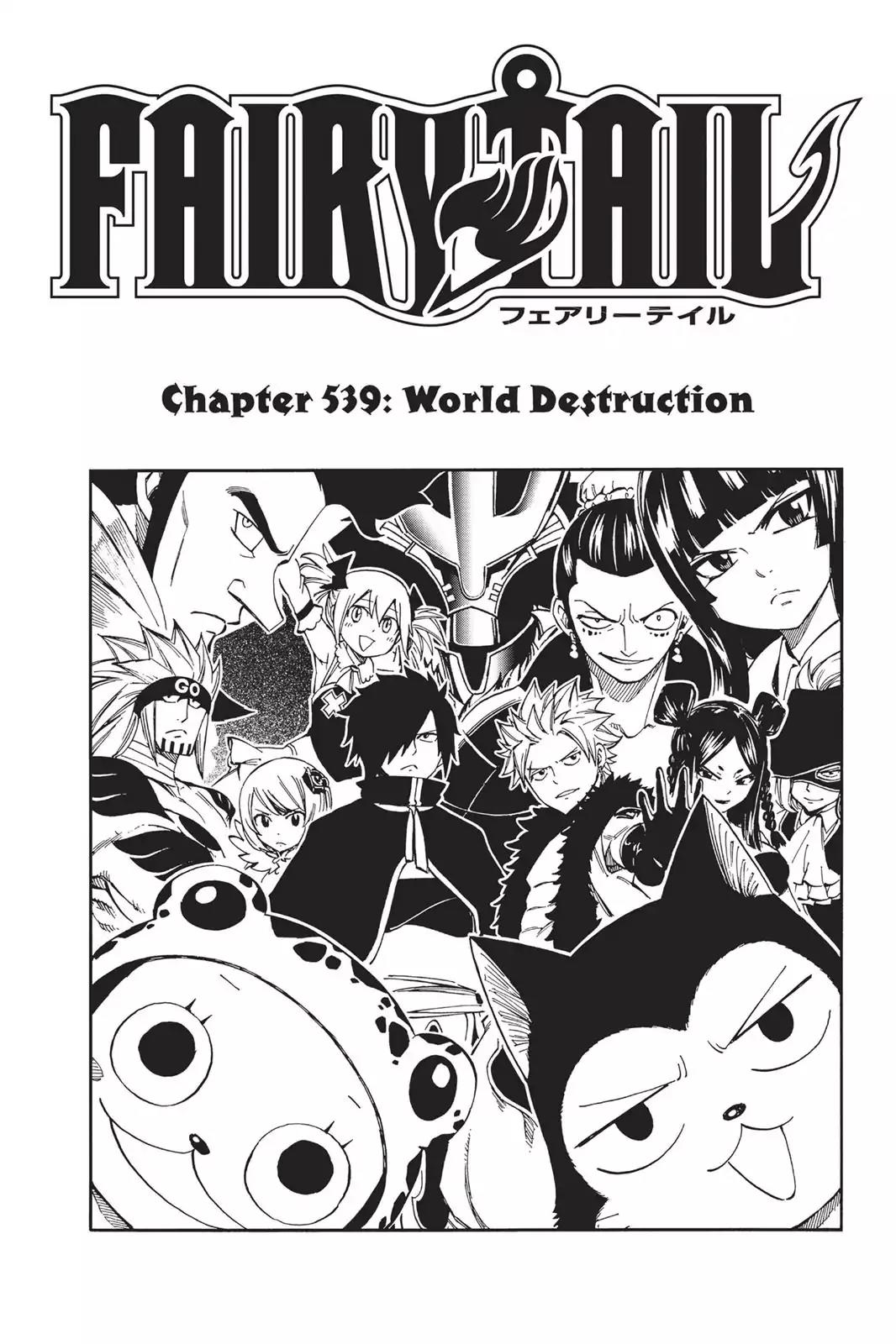 Fairy Tail Chapter 539 page 1 - Chapter 539: World Destruction