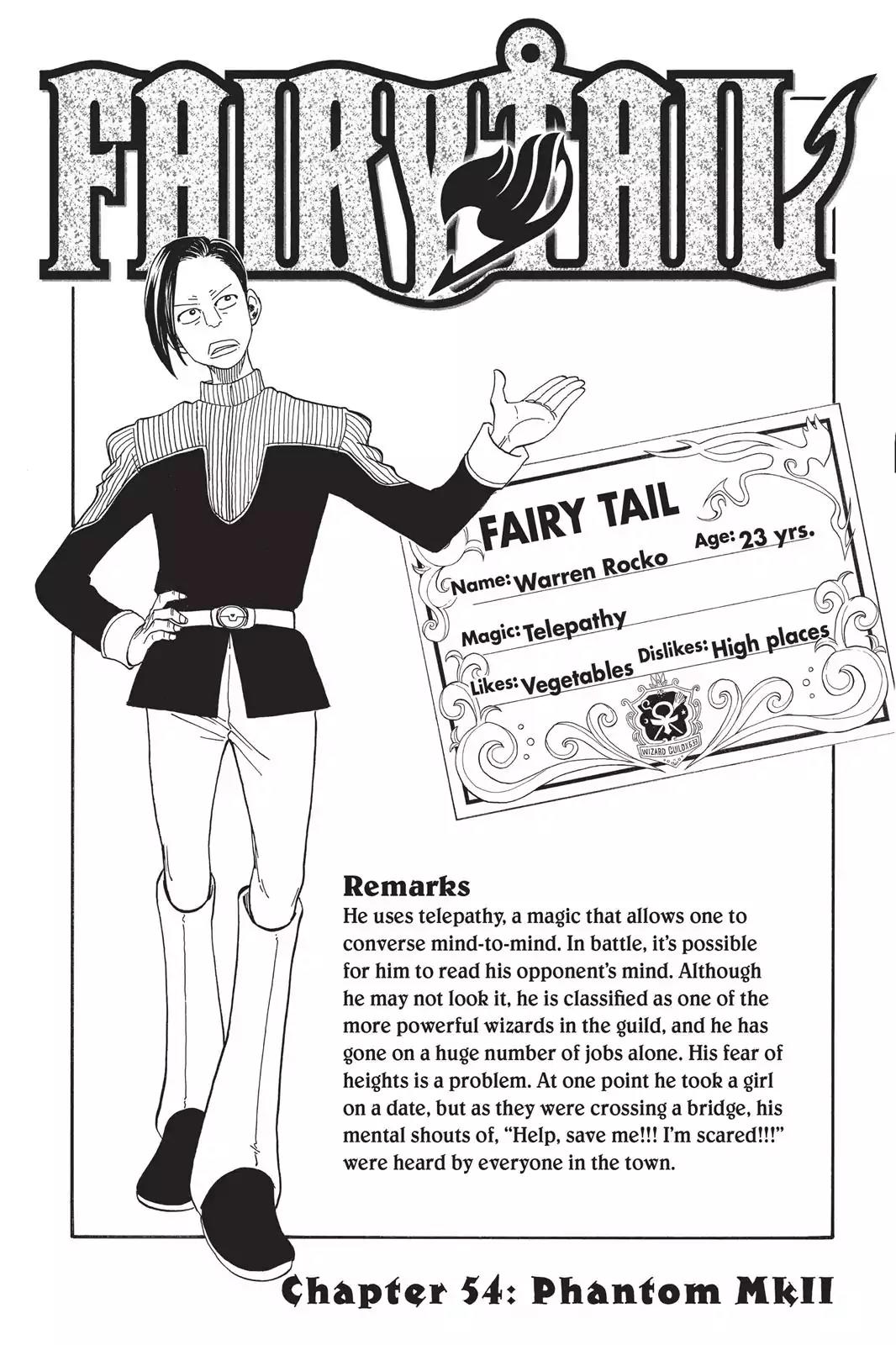 Fairy Tail Chapter 54 page 1 - Chapter 54: Phantom Mk II