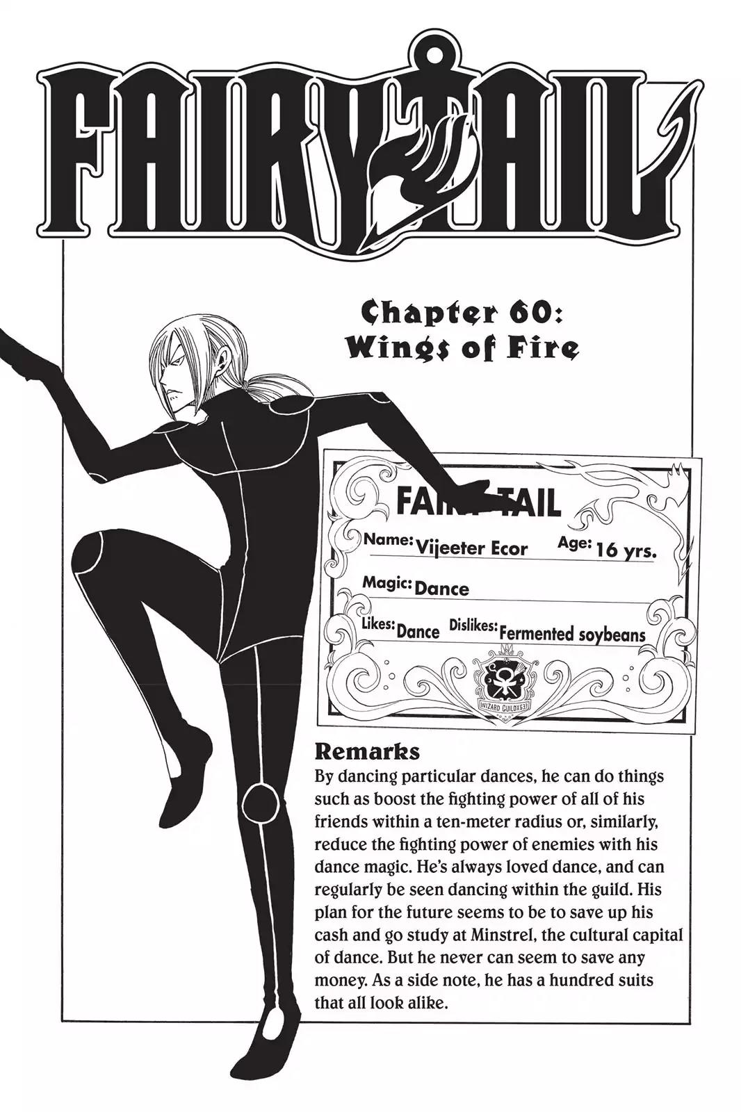 Fairy Tail Chapter 60 page 1 - Chapter 60: Wings of Fire