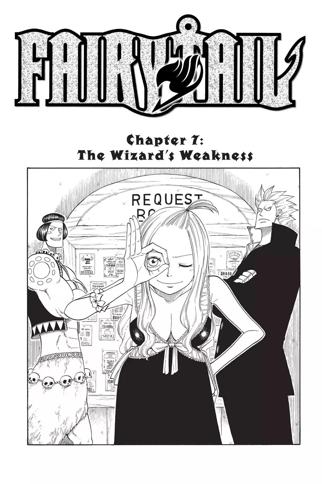 Fairy Tail Chapter 7 page 1 - Chapter 7: The Wizard's Weakness