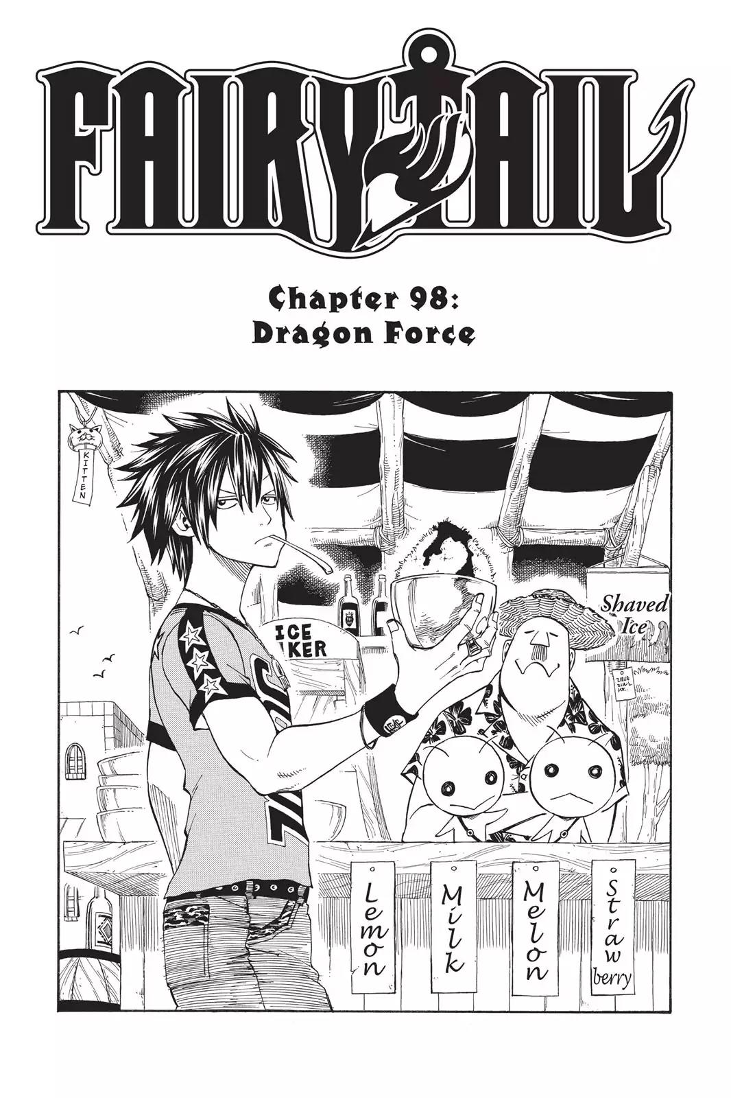 Fairy Tail Chapter 98 page 1 - Chapter 98: Dragon Force