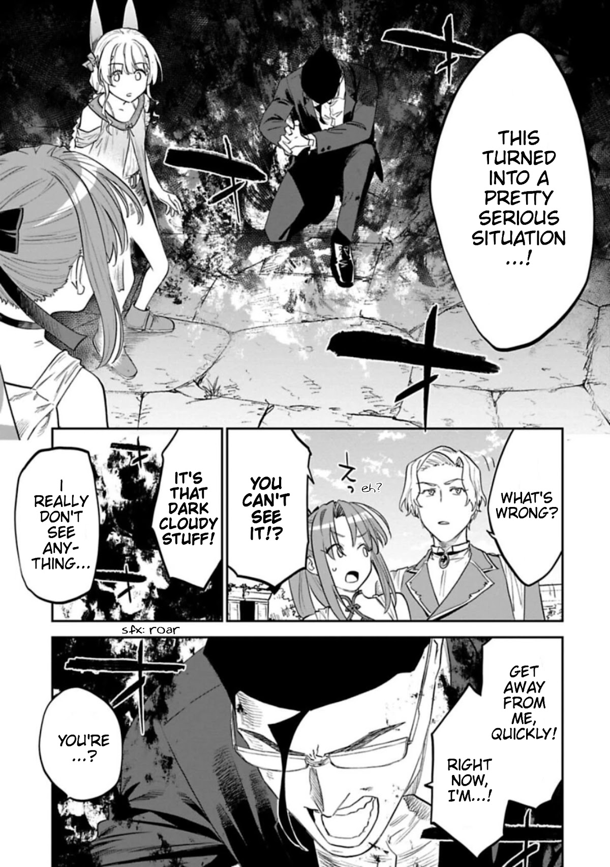 Fantasy Bishoujo Juniku Ojisan to Chapter 109.1 page 3 - Chapter 109.1: Fabiniku Ojisan And Black Haze ①