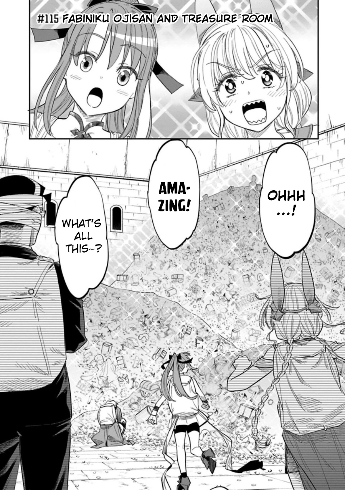 Fantasy Bishoujo Juniku Ojisan to Chapter 115 page 1 - Chapter 115: Fabiniku Ojisan And Treasure Room