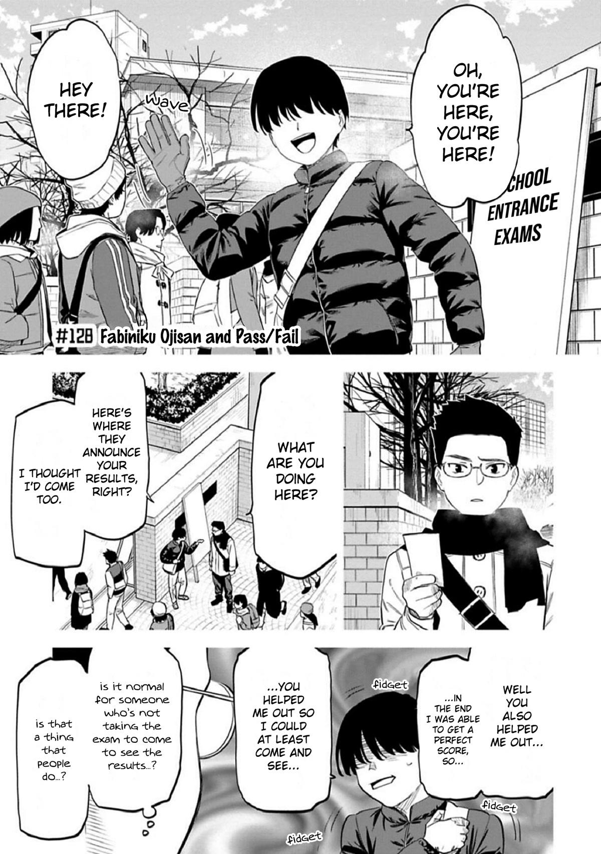 Fantasy Bishoujo Juniku Ojisan to Chapter 128 page 1 - Chapter 128: Fabiniku Ojisan And Pass/Fail