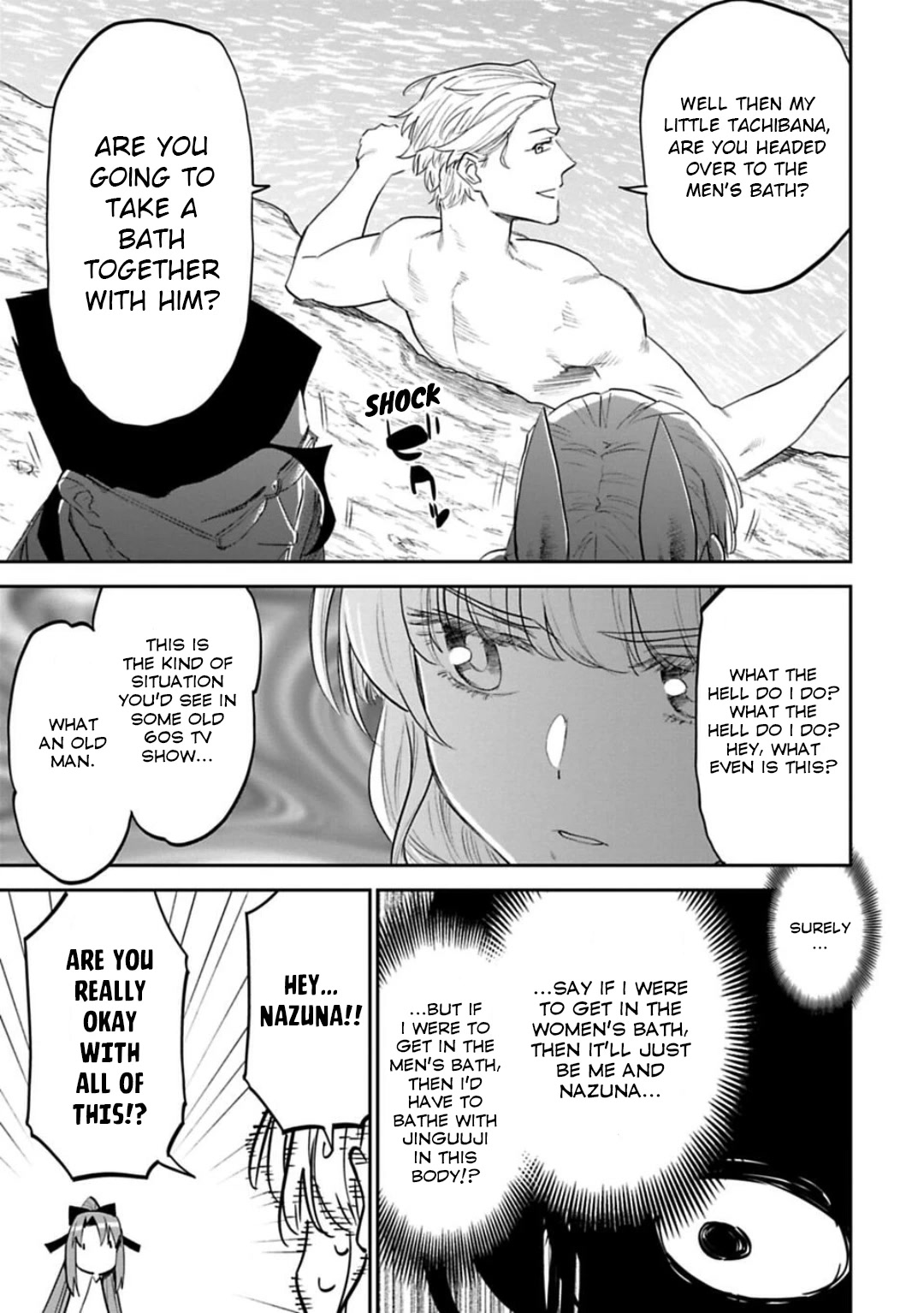 Fantasy Bishoujo Juniku Ojisan to Chapter 143 page 7 - Chapter 143: Fabiniku Ojisan And Bathing