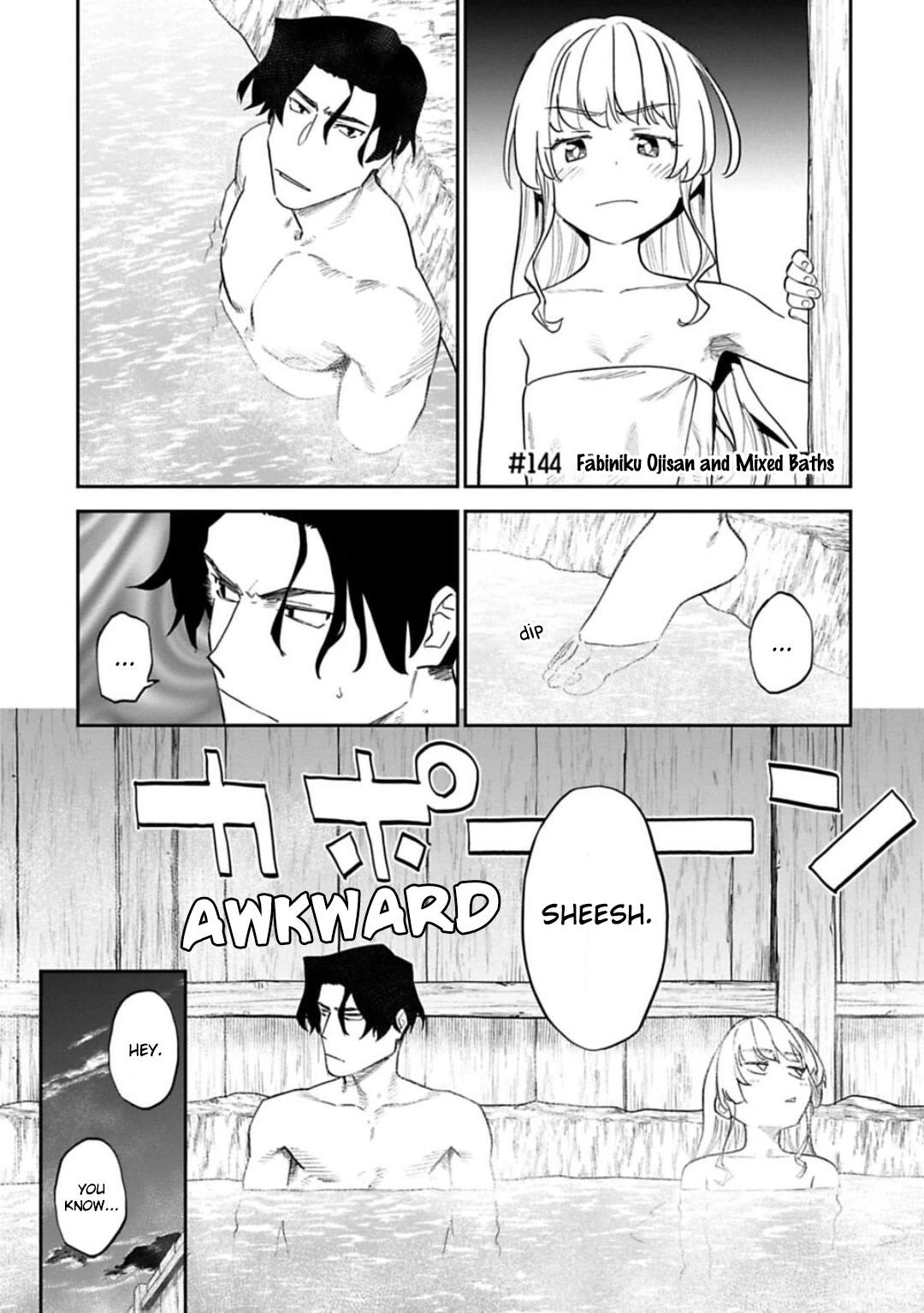 Fantasy Bishoujo Juniku Ojisan to Chapter 144 page 1 - Chapter 144: Fabiniku Ojisan And Mixed Baths