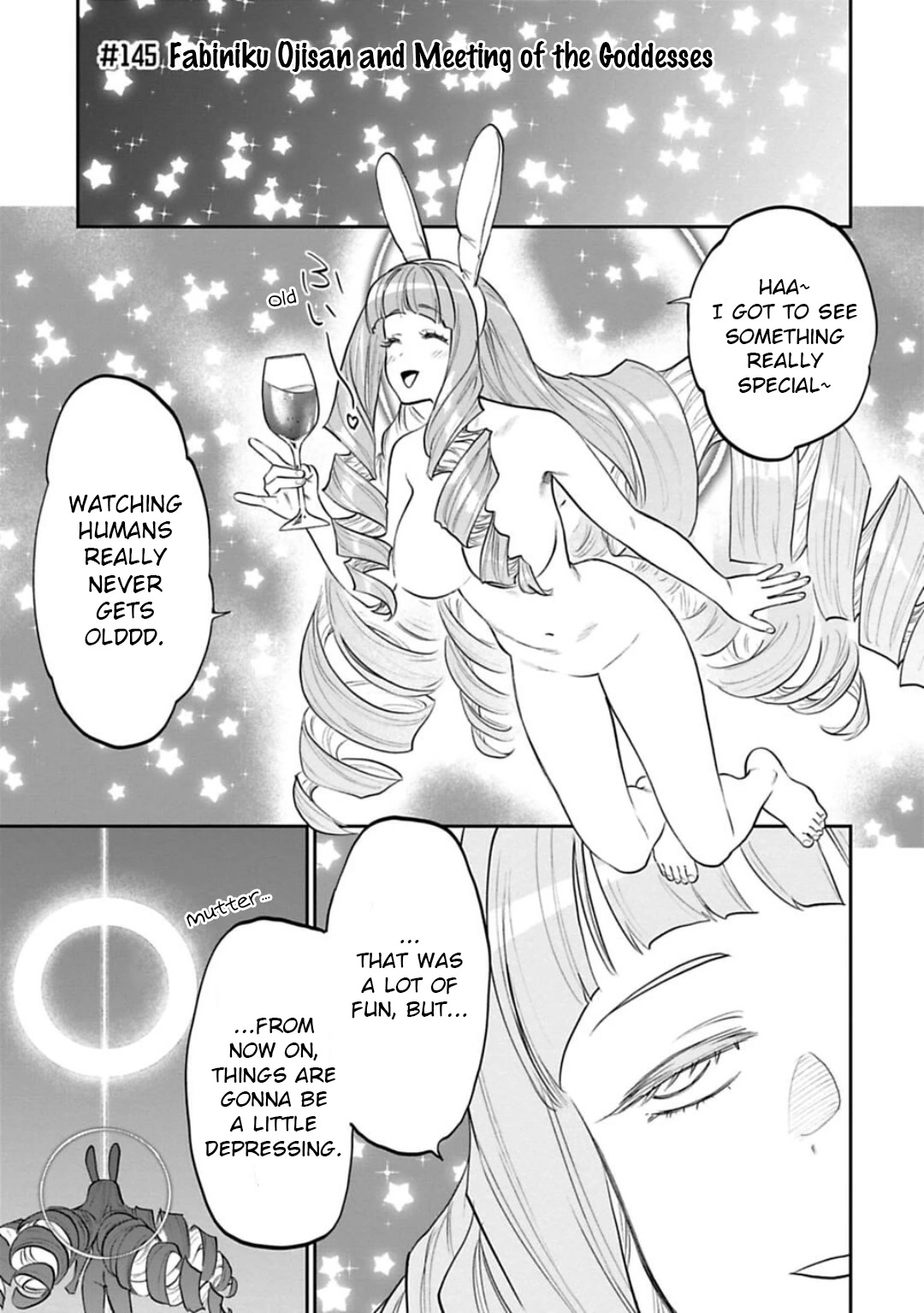 Fantasy Bishoujo Juniku Ojisan to Chapter 145 page 1 - Chapter 145: Fabiniku Ojisan And Meeting Of The Goddesses