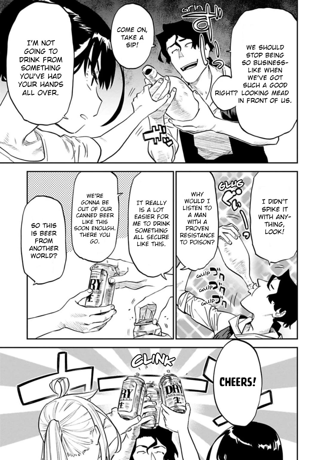 Fantasy Bishoujo Juniku Ojisan to Chapter 160.1 page 3 - Chapter 160.1: Fabiniku Ojisan And Drunken Disorder