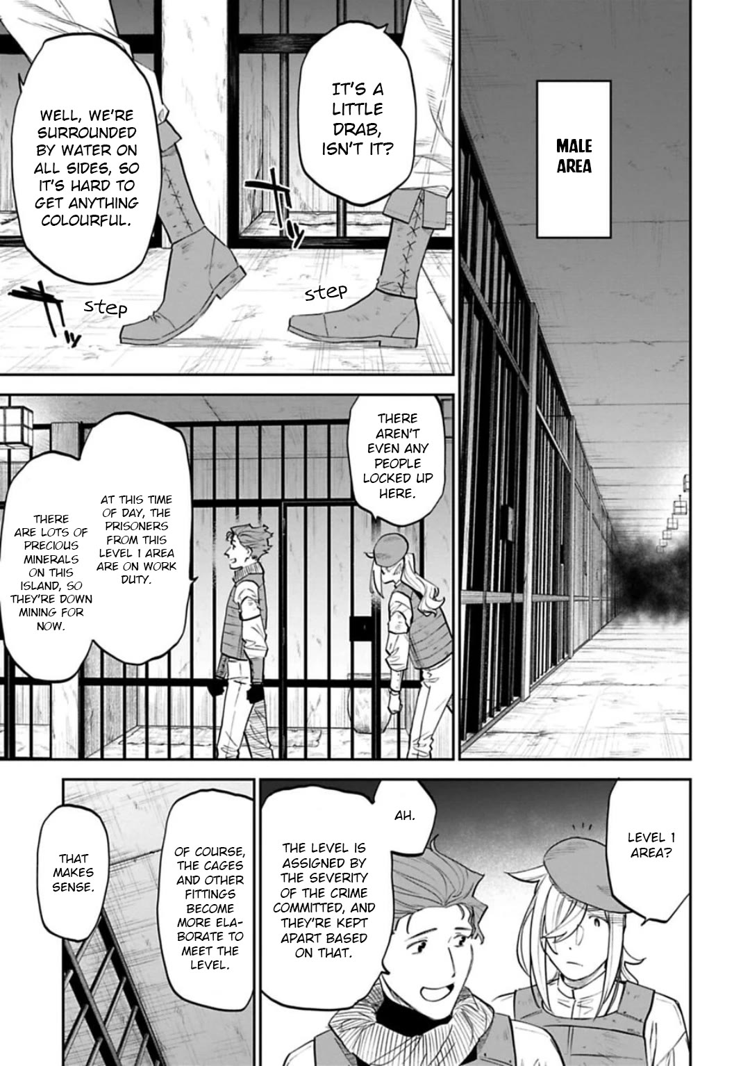 Fantasy Bishoujo Juniku Ojisan to Chapter 162 page 9 - Chapter 162: Fabiniku Ojisan And Prison Island