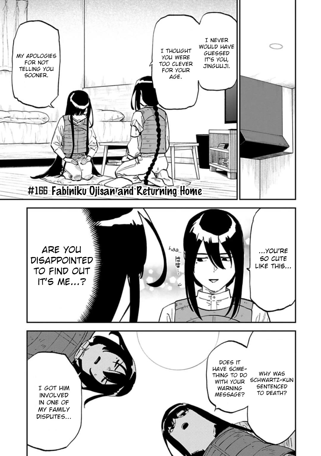 Fantasy Bishoujo Juniku Ojisan to Chapter 166 page 1 - Chapter 166: Fabiniku Ojisan And Returning Home