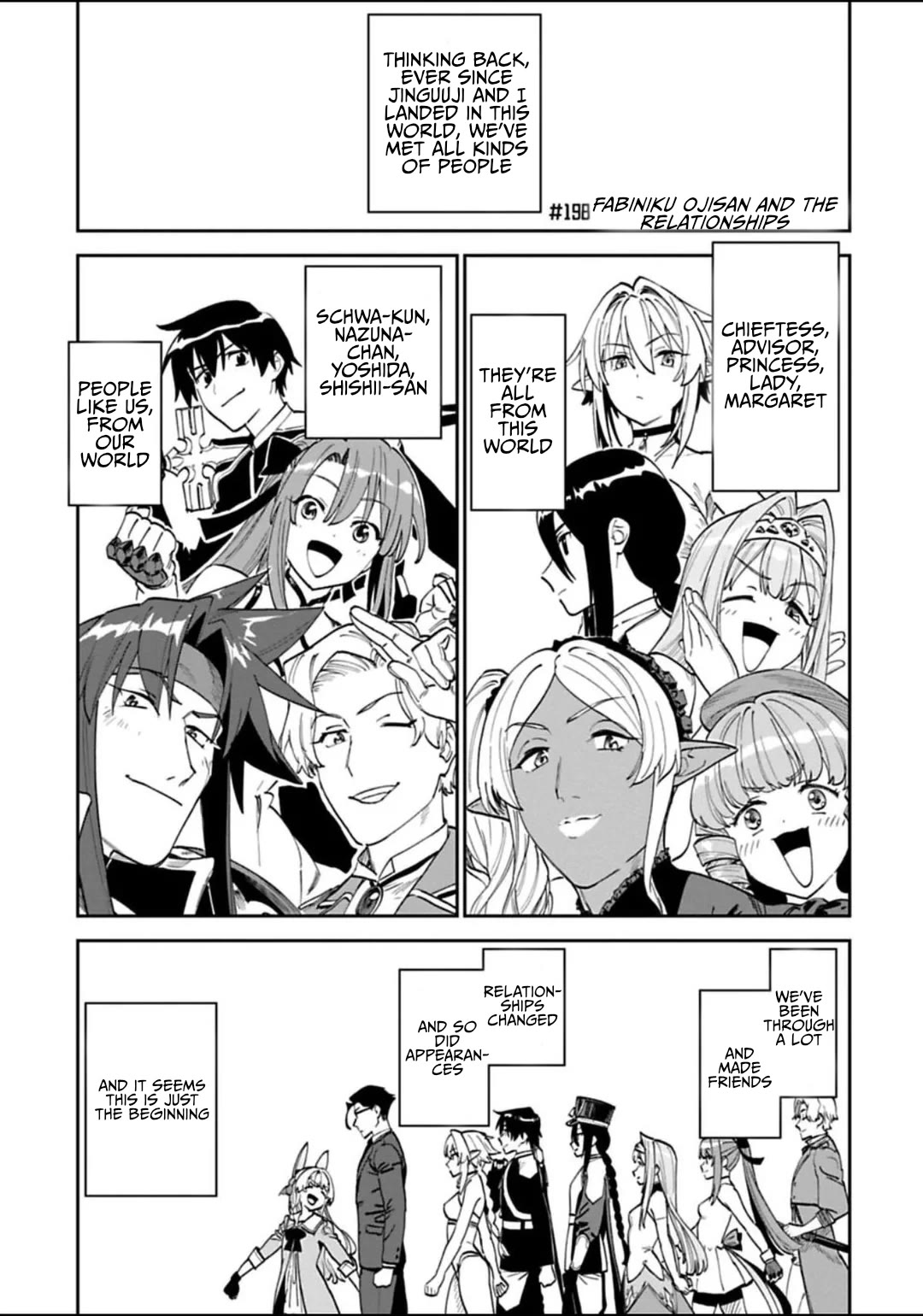 Fantasy Bishoujo Juniku Ojisan to Chapter 198 page 1 - Chapter 198: Fabiniku Ojisan And The Relationships