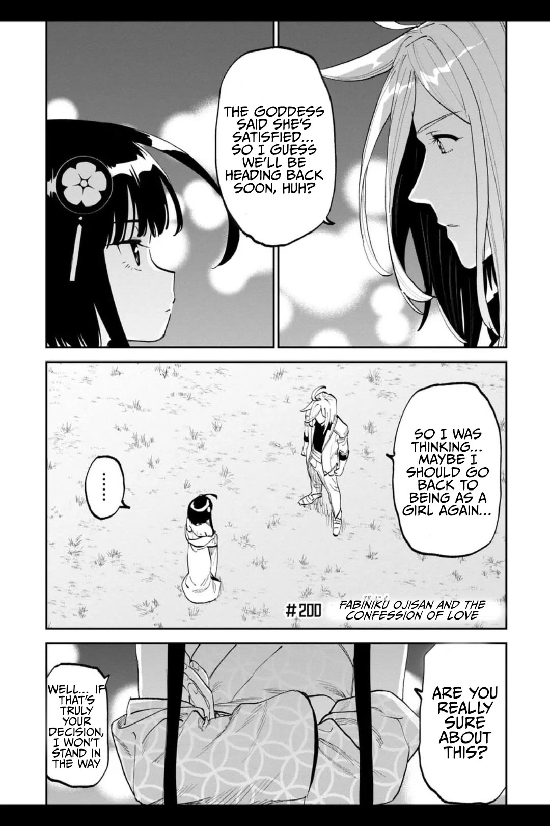 Fantasy Bishoujo Juniku Ojisan to Chapter 200 page 1 - Chapter 200: Fabiniku Ojisan And The Confession Of Love