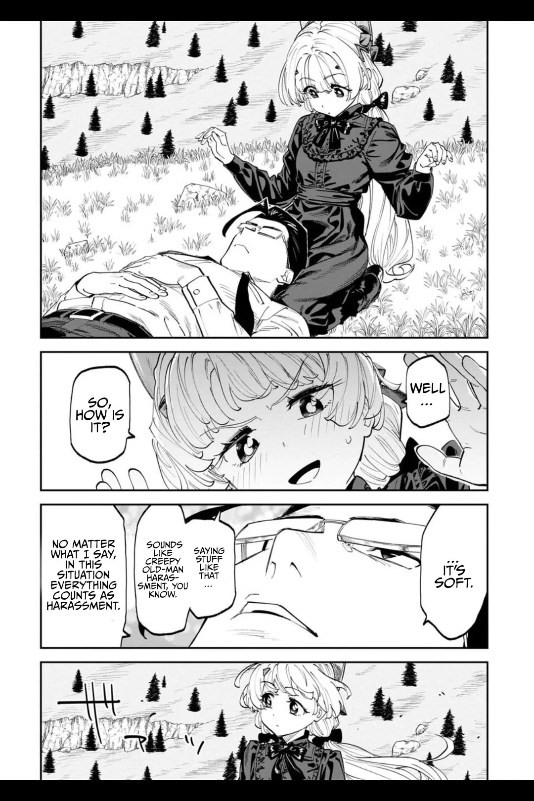 Fantasy Bishoujo Juniku Ojisan to Chapter 205.2 page 4 - Chapter 205.2: Fabiniku Ojisan And The Head Pat 2