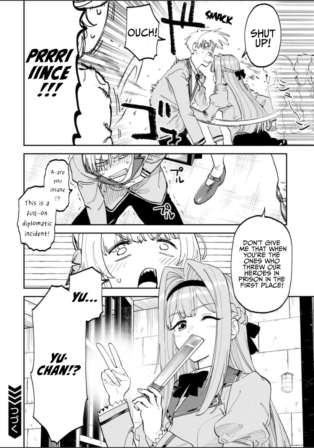 Fantasy Bishoujo Juniku Ojisan to Chapter 224 page 14 - Chapter 224: Fabiniku Ojisan And The Punch To The Gut