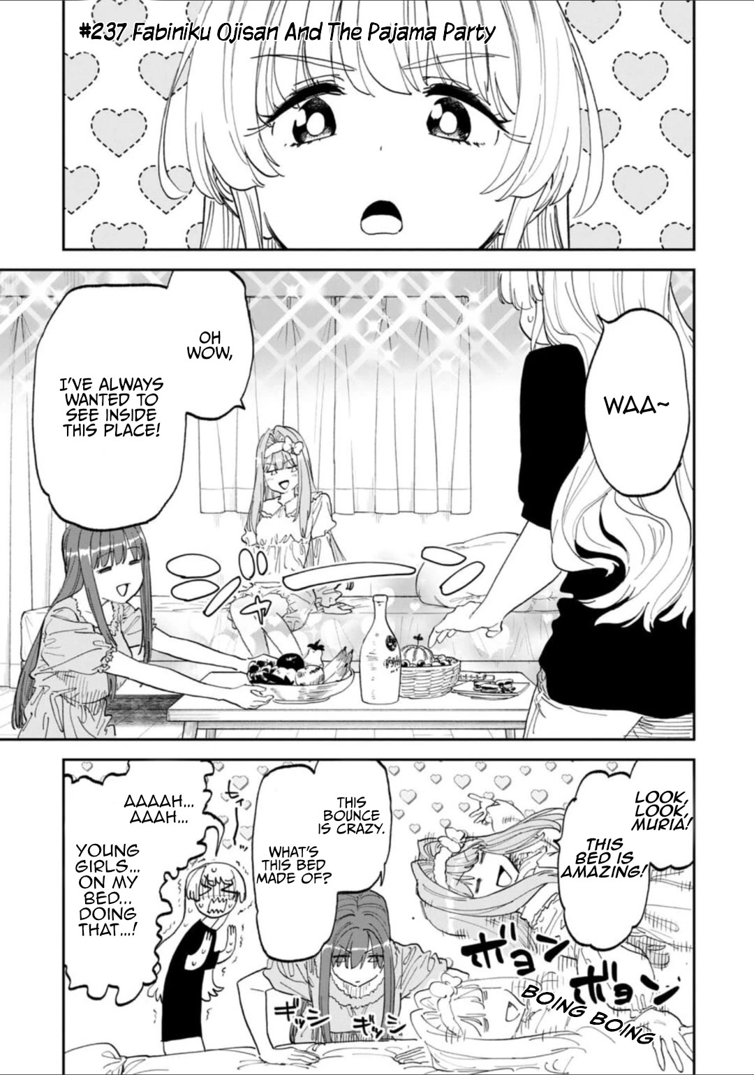 Fantasy Bishoujo Juniku Ojisan to Chapter 237 page 1 - Chapter 237: Fabiniku Ojisan And The Pajama Party