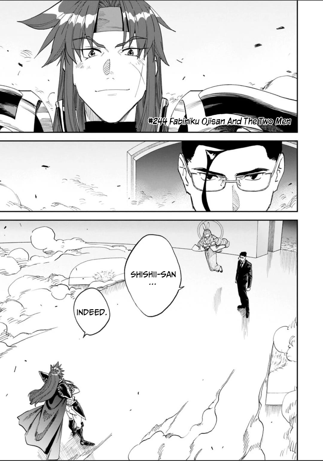 Fantasy Bishoujo Juniku Ojisan to Chapter 244 page 1 - Chapter 244: Fabiniku Ojisan And The Two Men