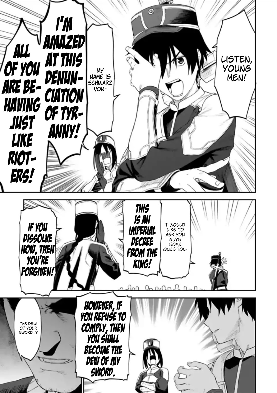 Fantasy Bishoujo Juniku Ojisan to Chapter 55 page 3 - Chapter 55: Fabiniku Ojisan And Rioters