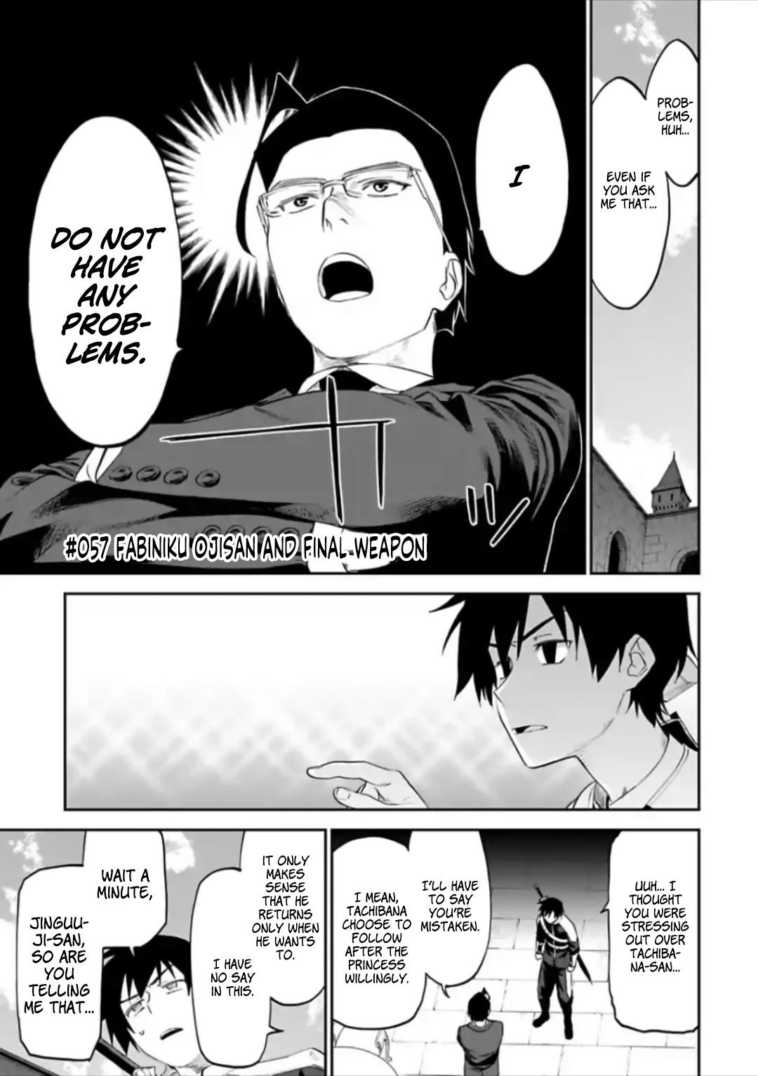 Fantasy Bishoujo Juniku Ojisan to Chapter 57 page 1 - Chapter 57: Fabiniku Ojisan And Final Weapon