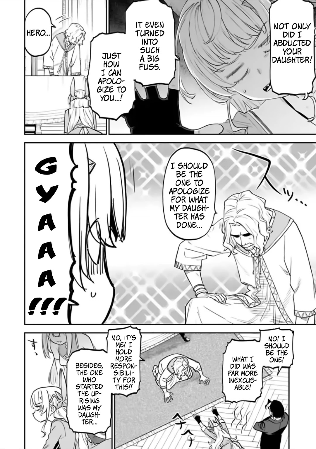 Fantasy Bishoujo Juniku Ojisan to Chapter 67 page 2 - Chapter 67: Fabiniku Ojisan And Kneeling Down