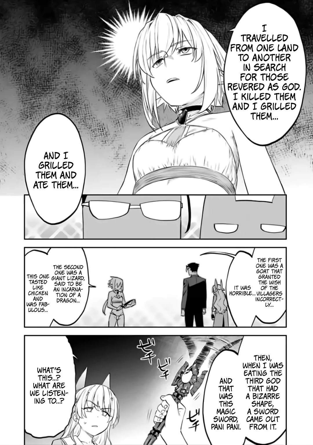 Fantasy Bishoujo Juniku Ojisan to Chapter 72 page 6 - Chapter 72: Fabiniku Ojisan and God Eater