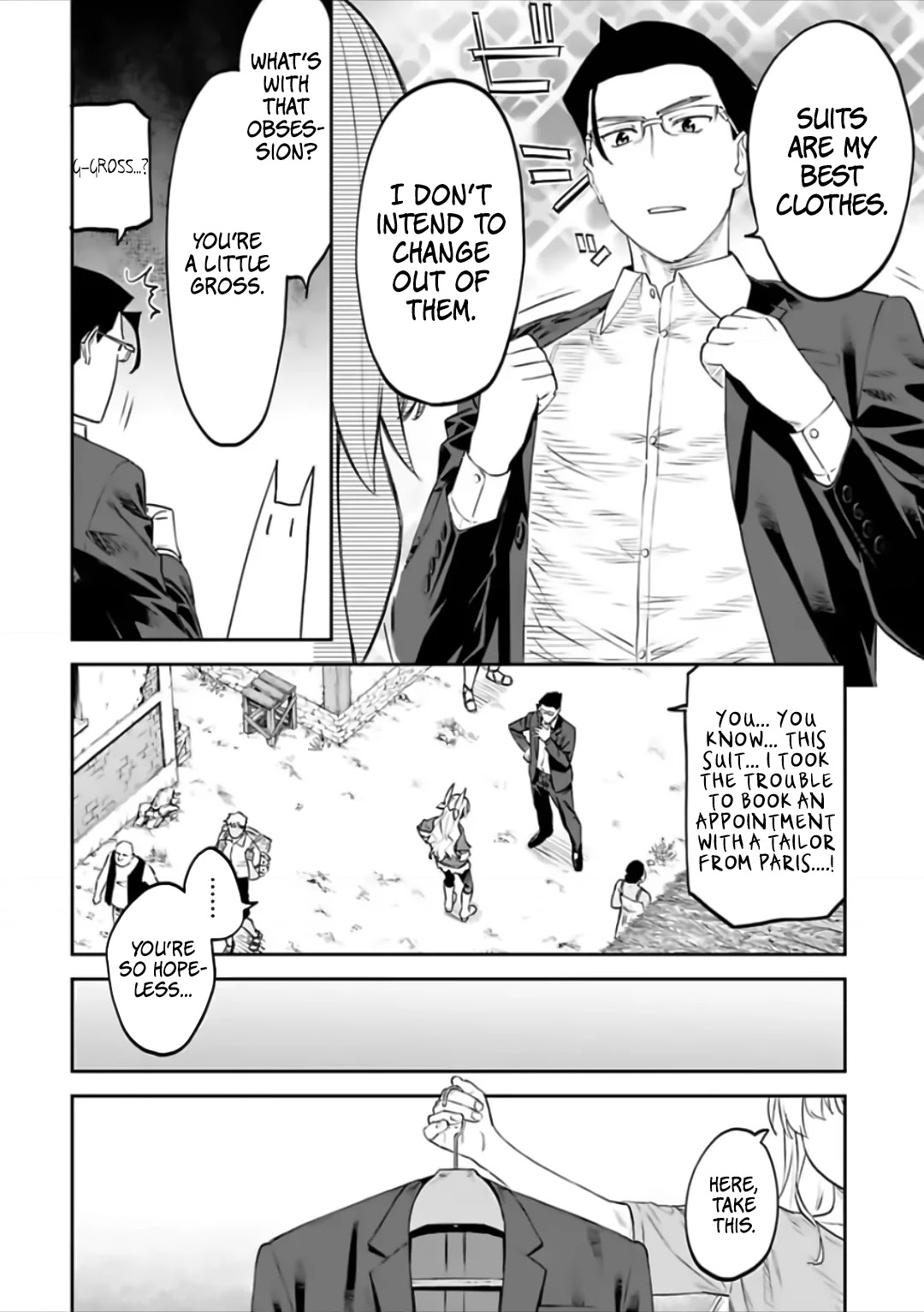 Fantasy Bishoujo Juniku Ojisan to Chapter 75 page 4 - Chapter 75: Fabiniku Ojisan And Cool Biz