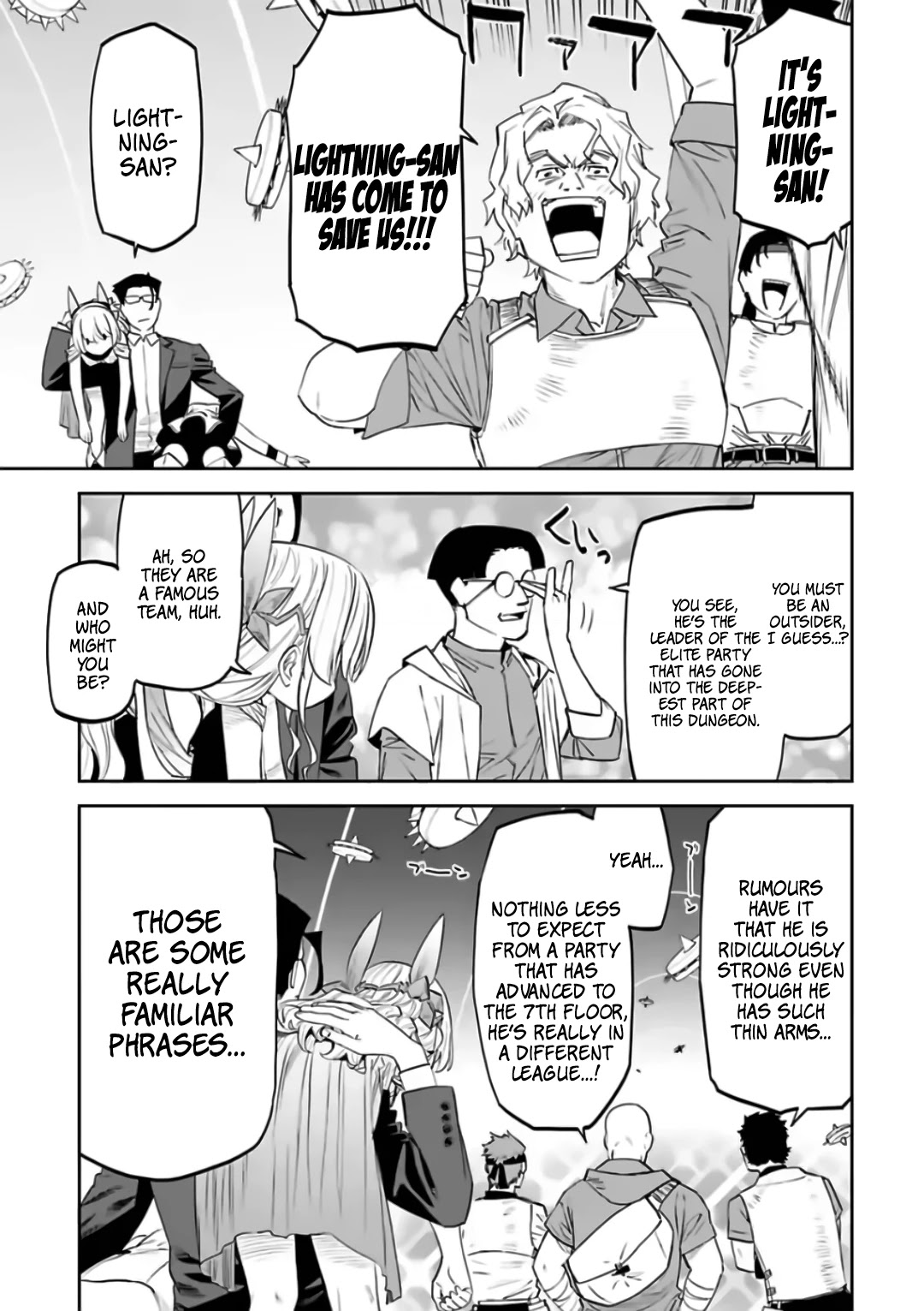 Fantasy Bishoujo Juniku Ojisan to Chapter 84 page 3 - Chapter 84: Fabiniku Ojisan And The Flash